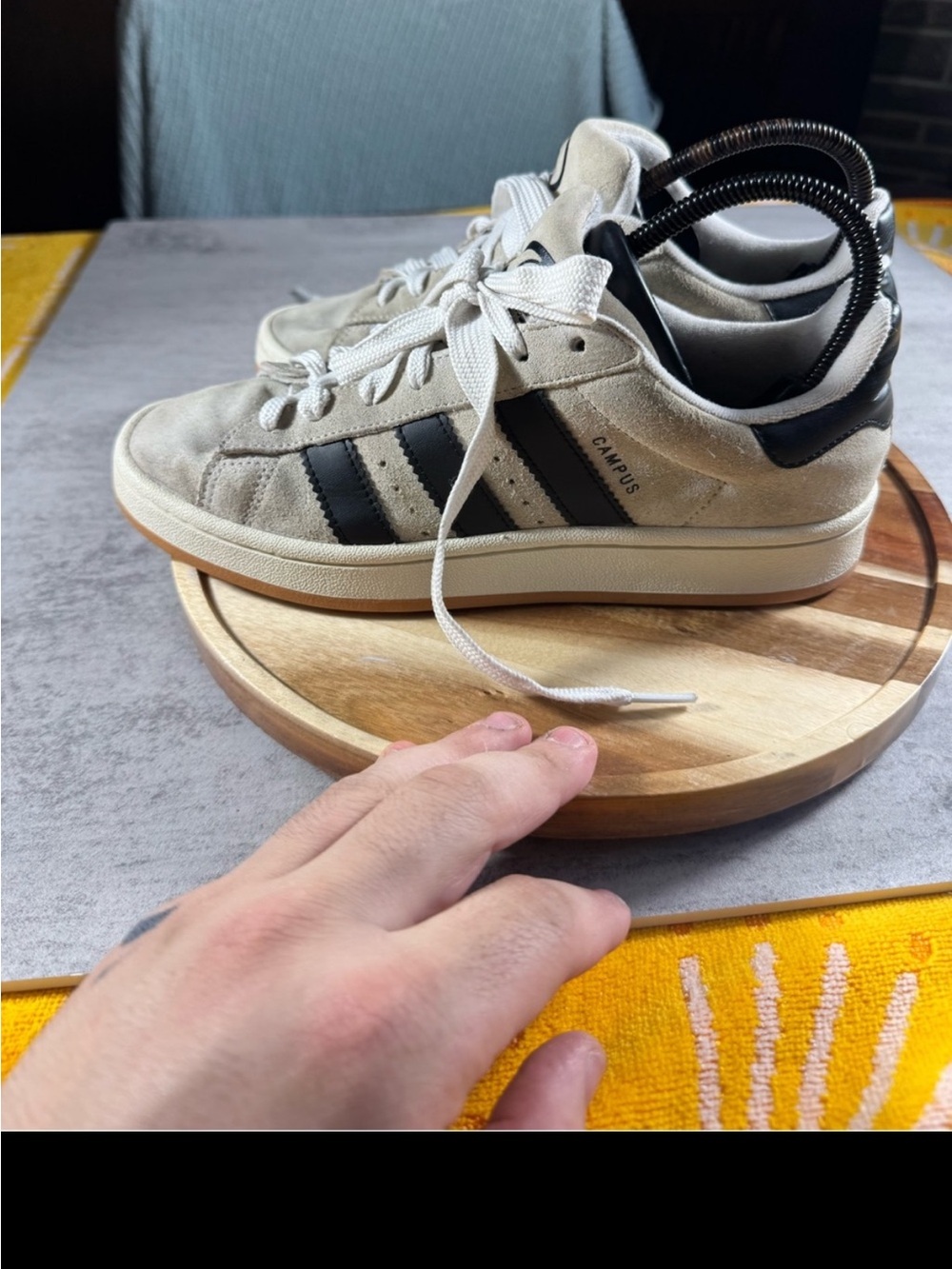 Adidas Women's Campus 00s Sneakers - Crystal White/Core Black, Size  8